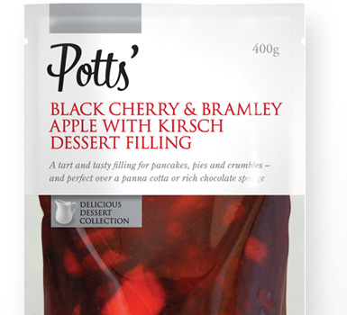 Potts' Black Cherry and Bramley Apple Dessert Filling