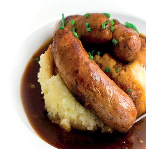 Sausage, mash and gravy